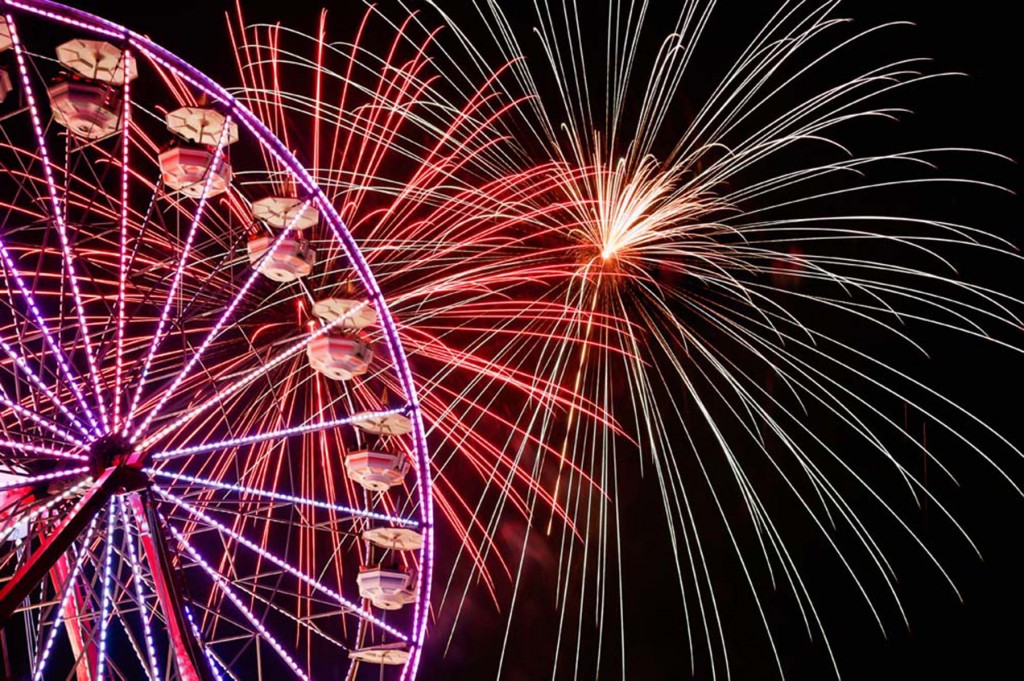 fireworks with ride