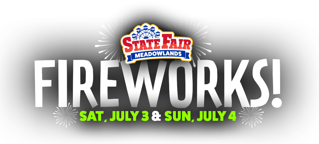 Spectacular State Fair Meadowlands fireworks shows on Saturday, July 3, and Sunday, July 4, 2027